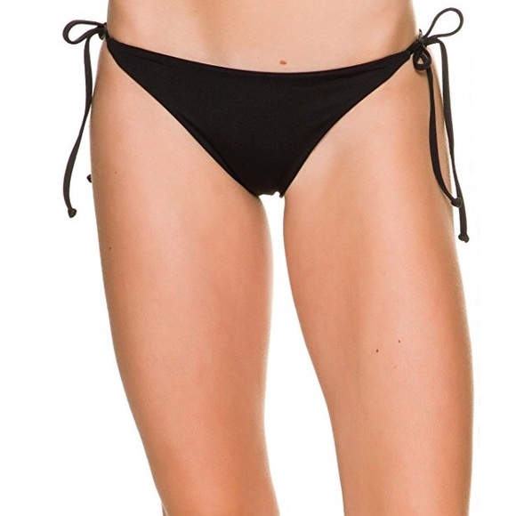 L Space Swim Nwt L Space Lily Black Side Tie Bikini Bottoms Poshmark
